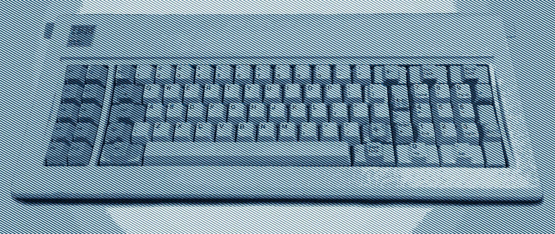 The original IBM Model F as shipped with the IBM PC XT. If you look closely you'll notice that many of its keys re found in unexpected places. (Illustration Credit: Wikimedia Foundation; Timothy R. Butler)